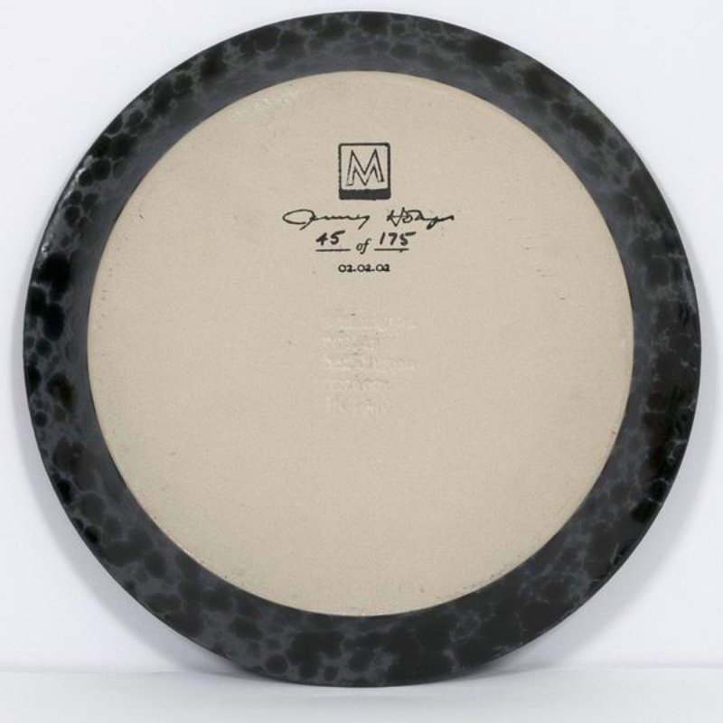 view:14985 - Jenny Holzer, Ceramic Charger - 