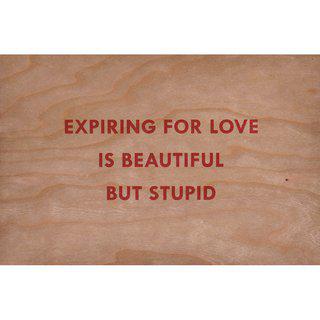 Expiring for Love is Beautiful But Stupid art for sale