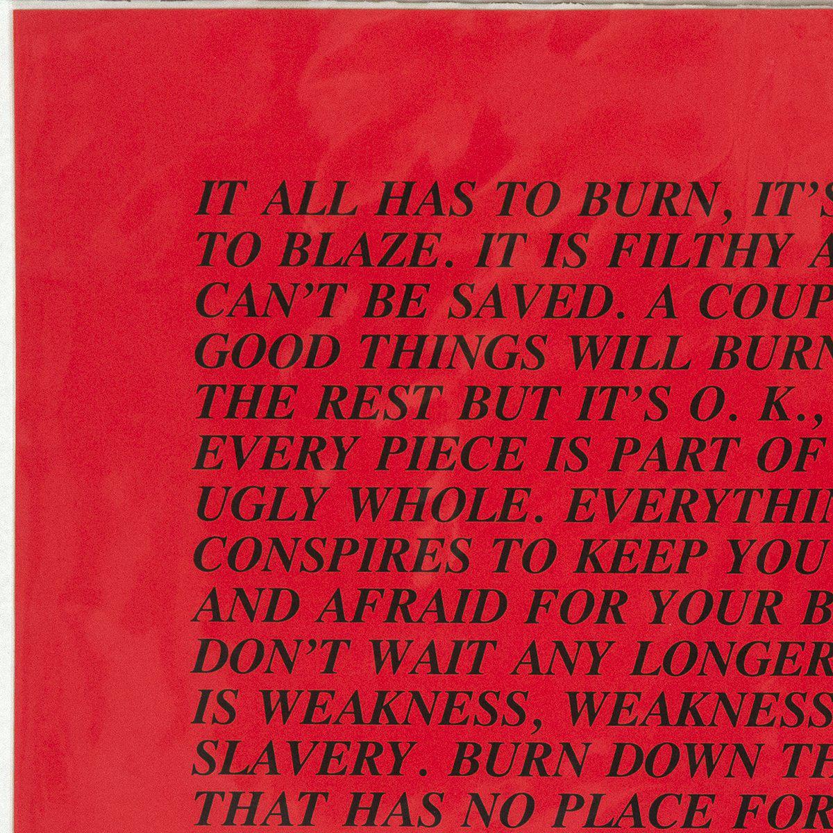 Jenny Holzer Burn Inflammatory Essay for Sale Artspace