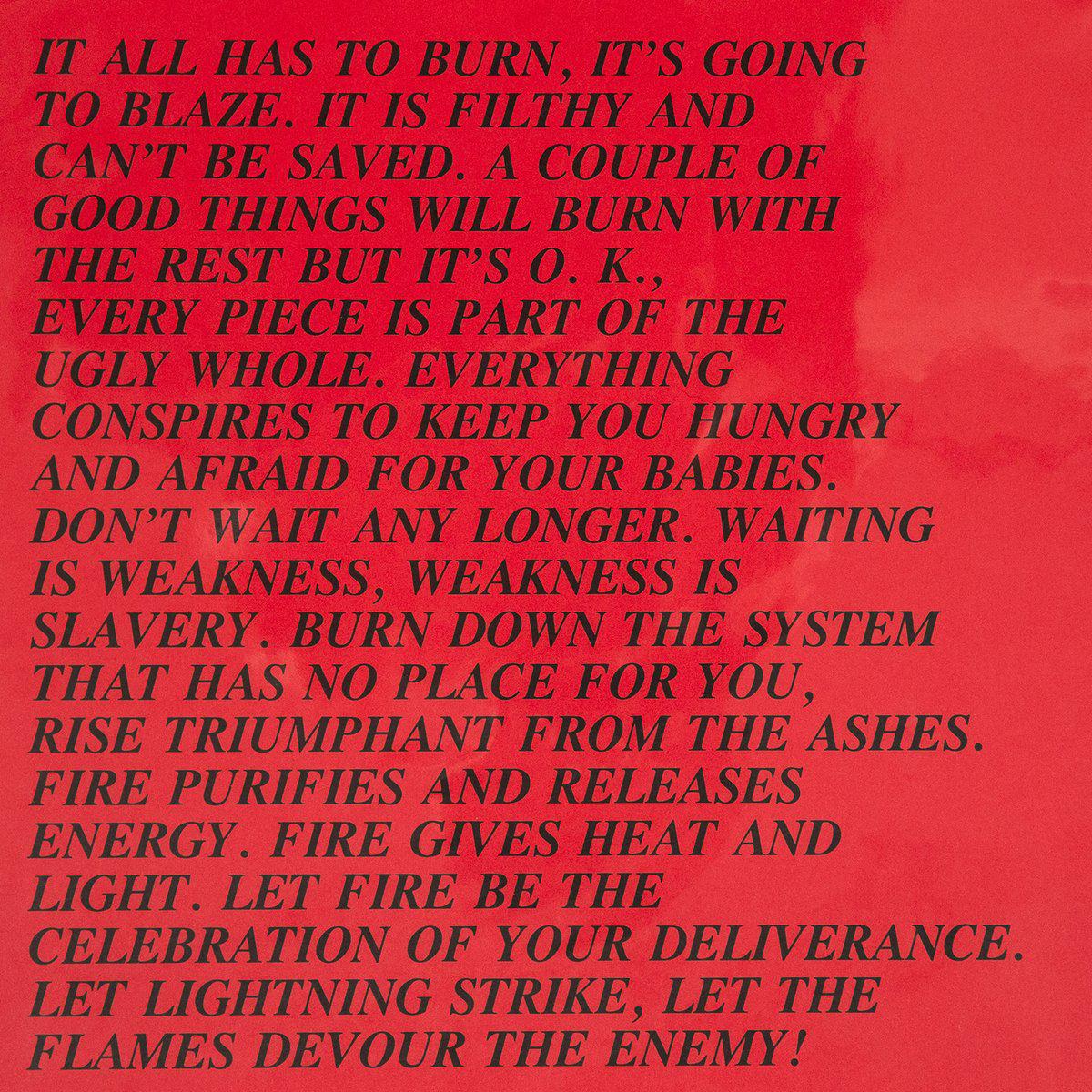 Jenny Holzer Burn Inflammatory Essay for Sale Artspace