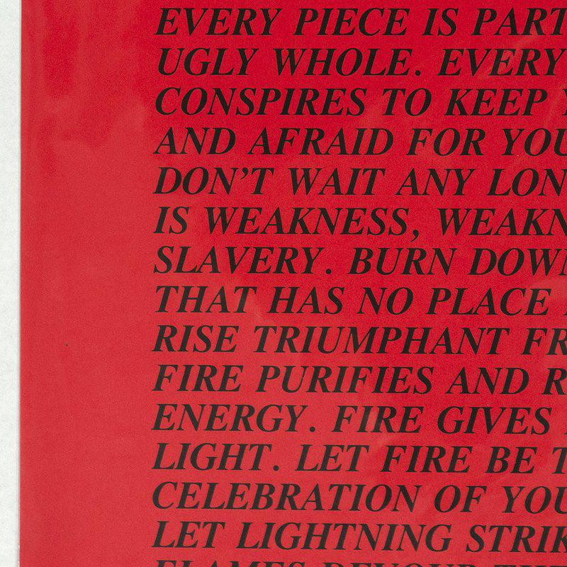 Jenny Holzer Burn Inflammatory Essay for Sale Artspace