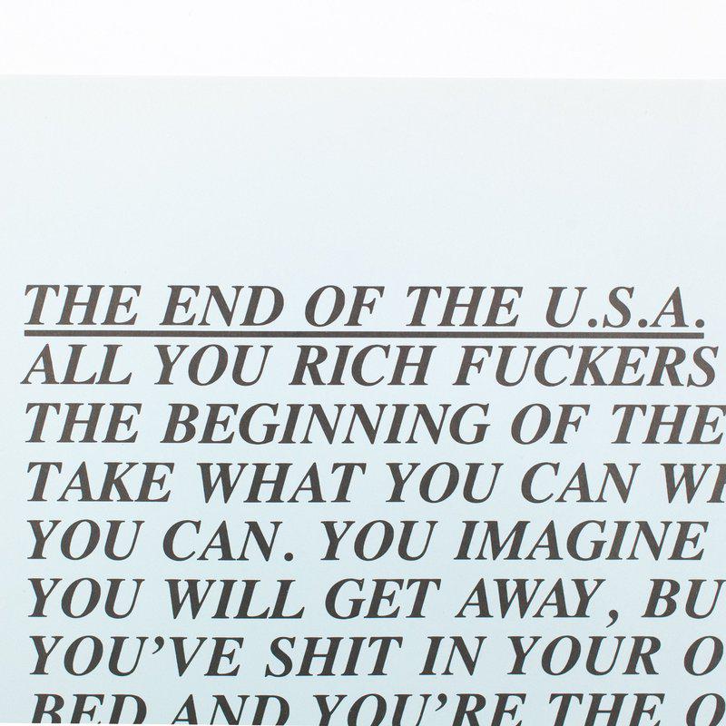 view:50973 - Jenny Holzer, "End of the USA" (Inflammatory Essay) - 