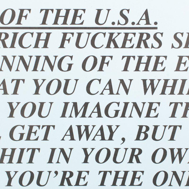 view:50975 - Jenny Holzer, "End of the USA" (Inflammatory Essay) - 