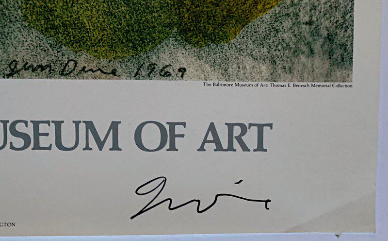 view:48804 - Jim Dine, Flo-Master Heart (Hand Signed) - 