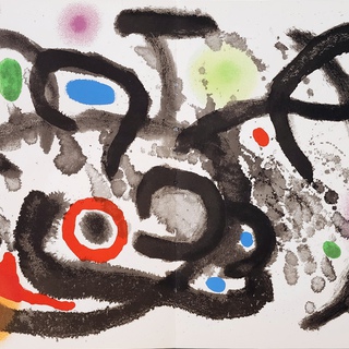 Joan Miró, Lithographier Originale (one plate from Ceramique Murale pour Harvard)