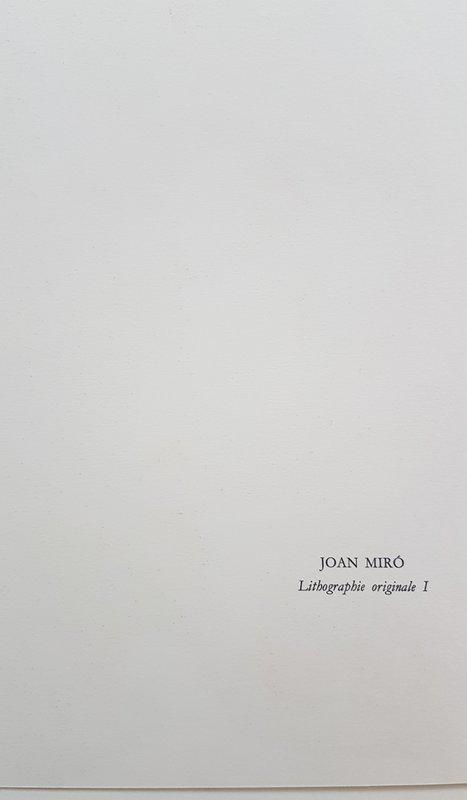 view:45432 - Joan Miró, Lithographie Originale I - 