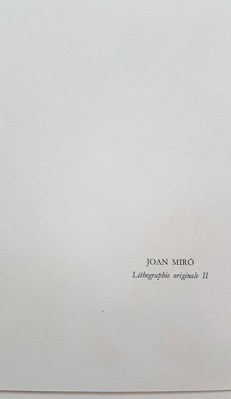 view:45433 - Joan Miró, Lithographie Originale II - 