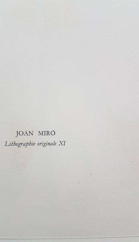 view:45426 - Joan Miró, Lithographie Originale XI - 