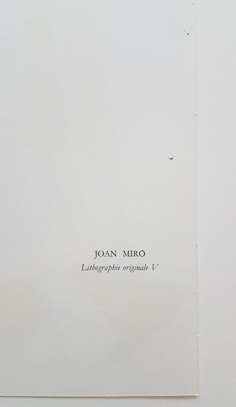 view:45401 - Joan Miró, Lithographie Originale V - 