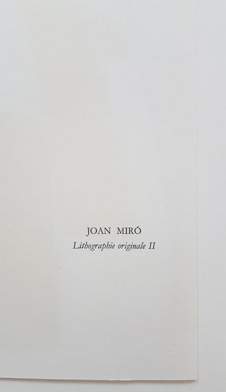 view:45405 - Joan Miró, Lithographie Originale II - 