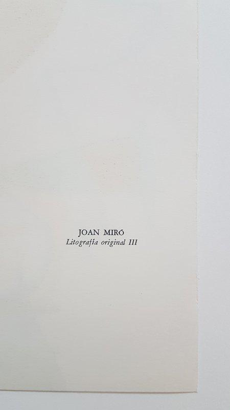 view:45389 - Joan Miró, Litografia Original III - 