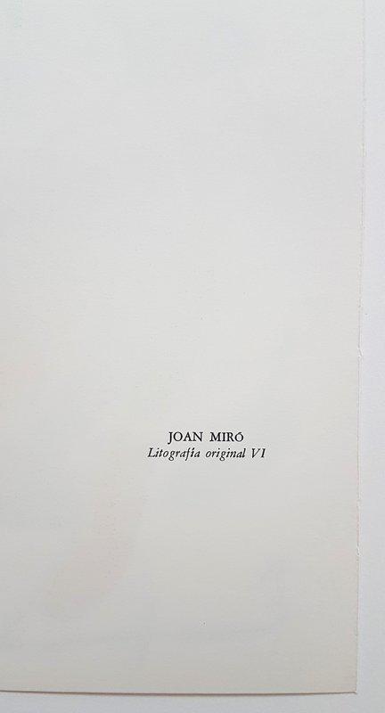 view:45398 - Joan Miró, Litografia Original VI - 