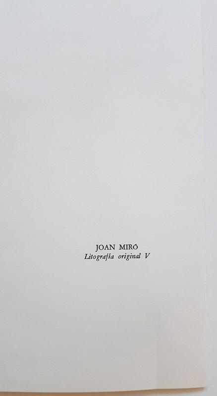 view:45371 - Joan Miró, Litografia Original V - 