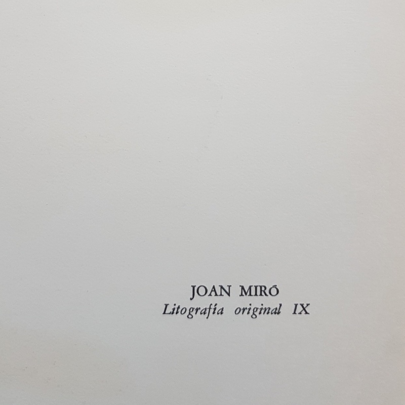 view:45357 - Joan Miró, Litografia Original IX - 