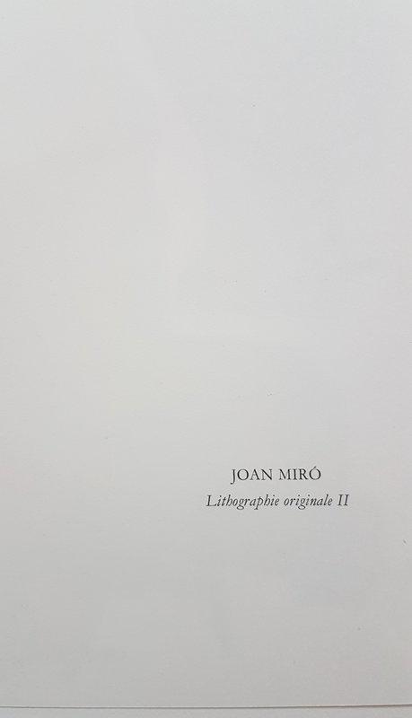 view:45364 - Joan Miró, Lithographie Originale II - 