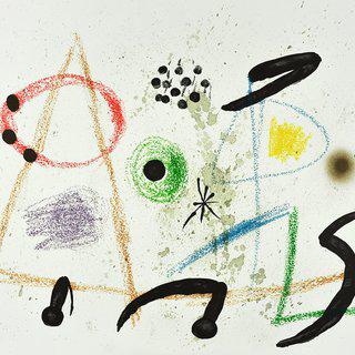 Maravillas con variaciones acrósticas en el jardín de Miró III art for sale