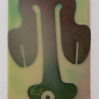 Joanne Ungar, "Acorn" abstract encaustic