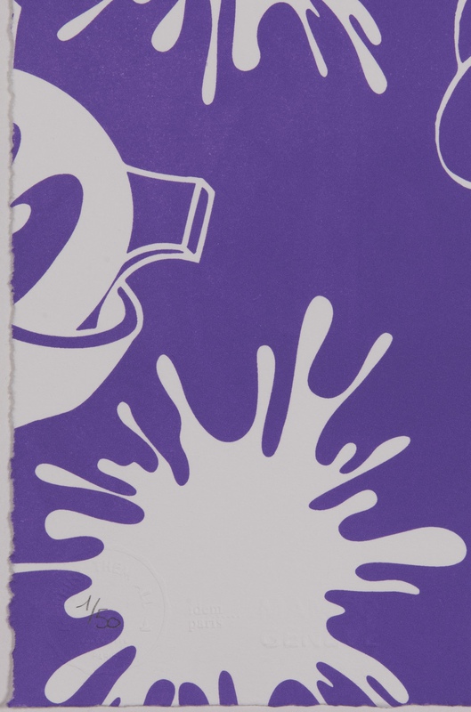 view:86728 - John Armleder, NO STAIN, NO GAIN (PURPLE & WHITE EDITION) - 