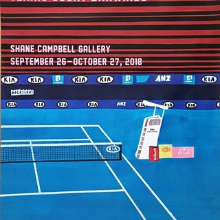 Jonas Wood, Tennis Court Drawings (Hand Signed)