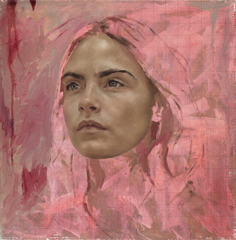 Study for Cara I, 2016 by Jonathan Yeo