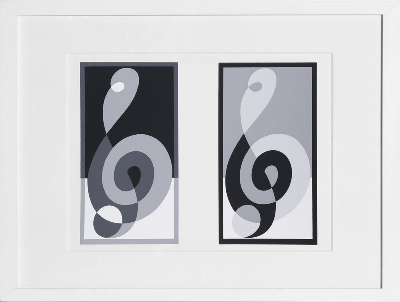 view:24504 - Josef Albers, Portfolio 1, Folder 16, Image 2 Framed Silkscreen - 