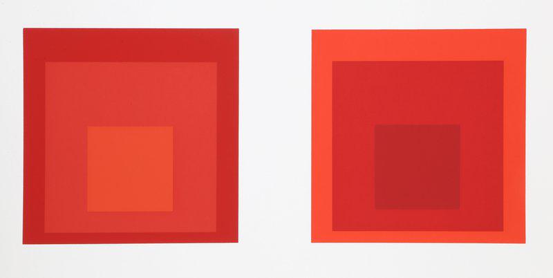 view:42493 - Josef Albers, Portfolio 2, Folder 27, Image 2 Framed Silkscreen - 