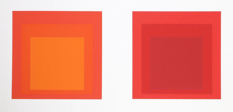 view:42495 - Josef Albers, Portfolio 2, Folder 28, Image 2 Framed Silkscreen - 