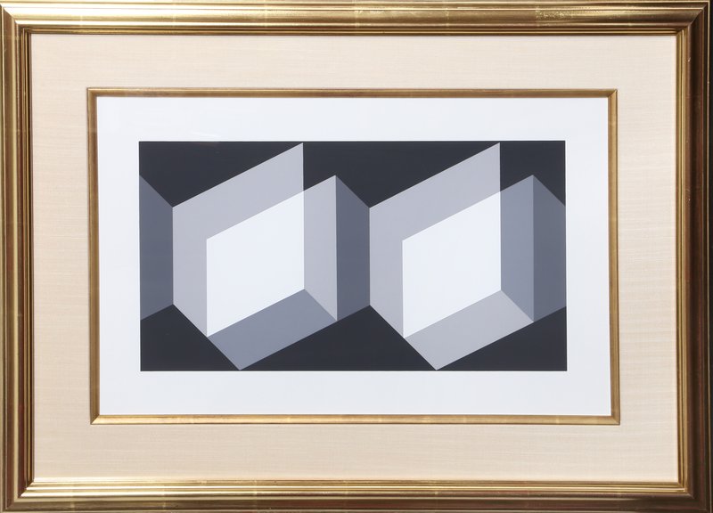 view:24559 - Josef Albers, Portfolio 1, Folder 27, Image 2 Framed Silkscreen - 