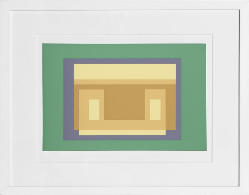 view:24569 - Josef Albers, Portfolio 2, Folder 29, Image 1 Framed Silkscreen - 