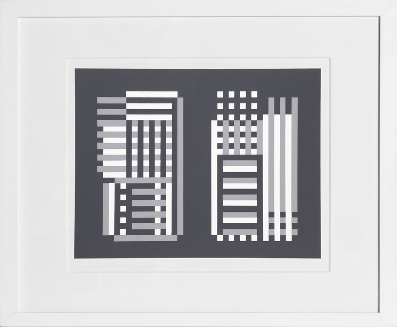 view:24577 - Josef Albers, Portfolio 2, Folder 11, Image 2 Framed Silkscreen - 