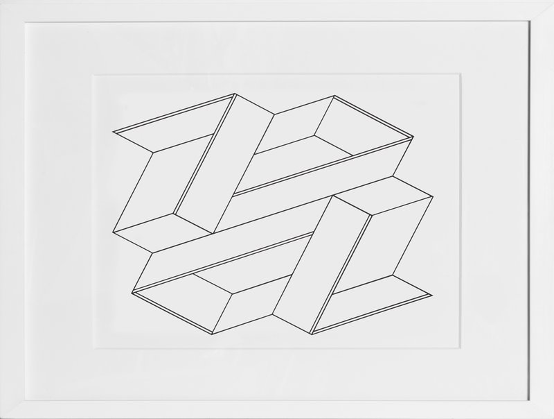 view:24582 - Josef Albers, Portfolio 2, Folder 21, Image 2 Framed Silkscreen - 
