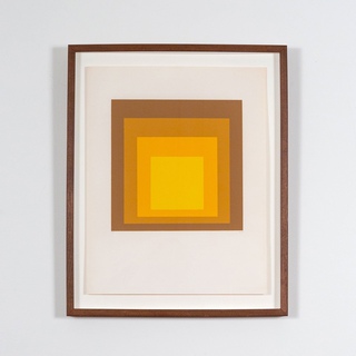 Homage to the Square, Harvest Gold art for sale