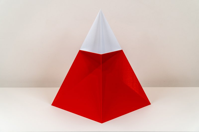 by josh-hughes - Nested Pyramid (Red and White)