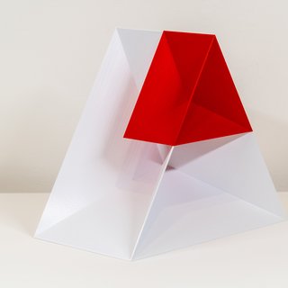 Josh Hughes, Nested Wedge (Red and White)