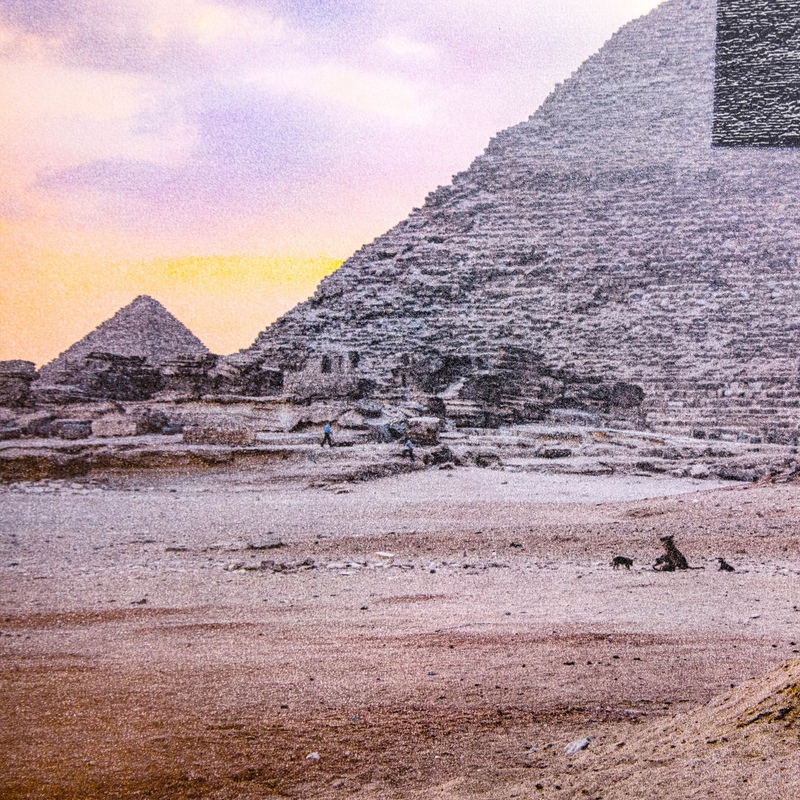 view:70594 - JR, Trompe l'oeil, Greetings from Giza, 22 Octobre 2021, 16h44, Giza, Egypte - 