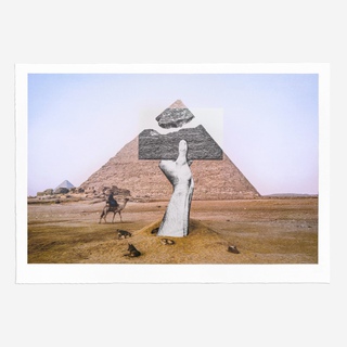 JR, Trompe l'oeil, Greetings from Giza, 21 Octobre 2021, 6h01, Giza, Egypte