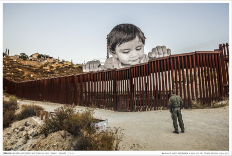 exhibition - Giants, Kikito and the Border Patrol, Tecate, Mexico - USA poster