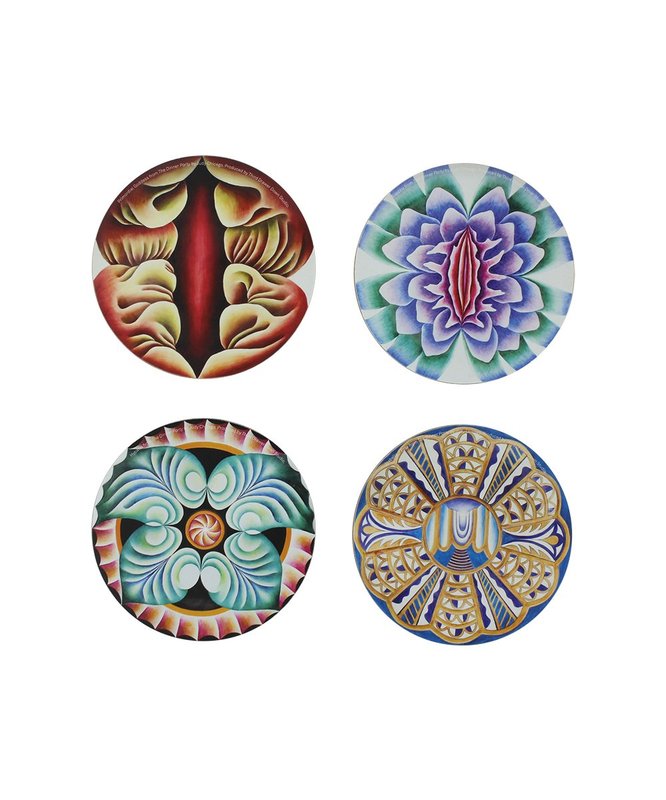view:13883 - Judy Chicago, Set of Four Coasters - 