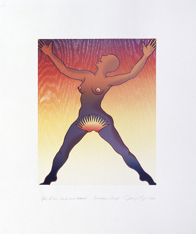 view:80399 - Judy Chicago, Yes, I am black and radiant - Detail