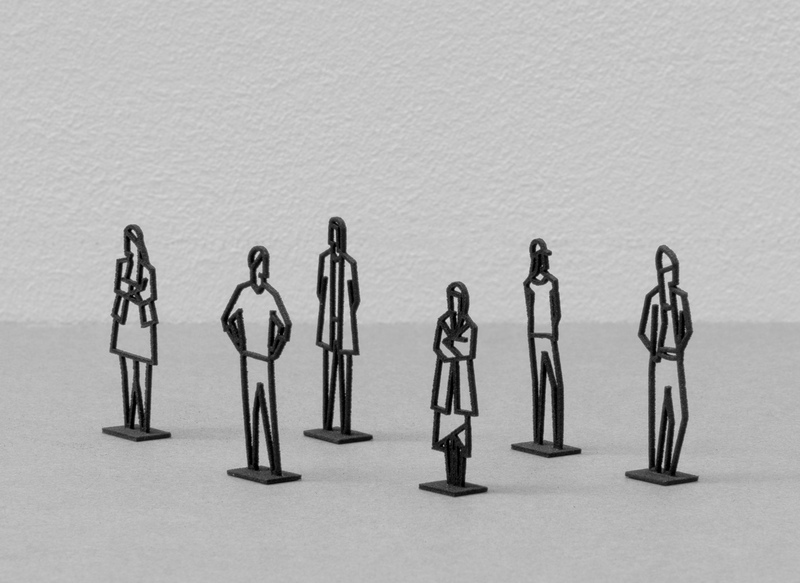 view:84266 - Julian Opie, Miniature Standing Figure Statuettes - 
