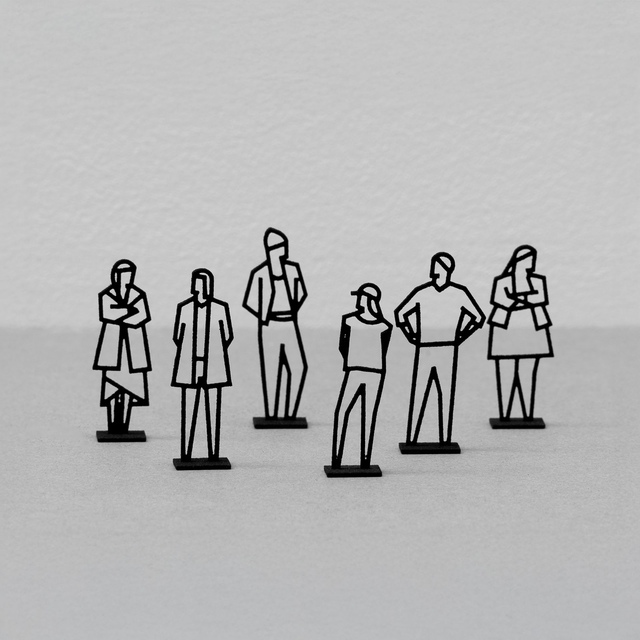 Julian Opie - Miniature Standing Figure Statuettes, Design and Decorative Arts