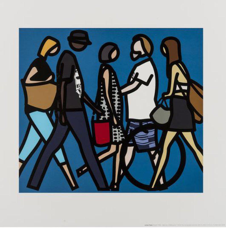 Julian Opie - Walking in Melbourne, 1 for Sale | Artspace