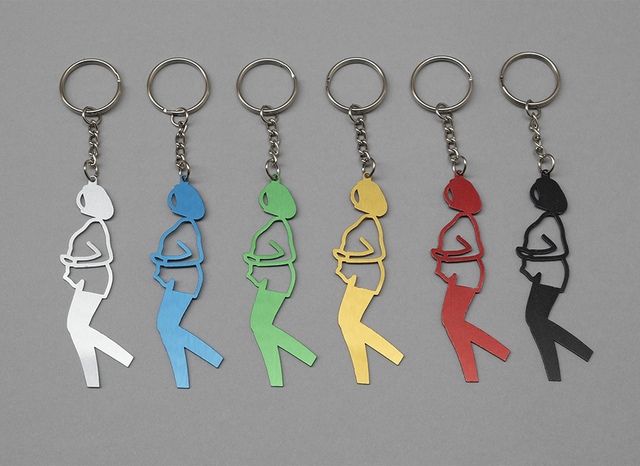 Julian Opie - Yasmin Keyring - Six Colors #:98912, Design and Decorative Arts