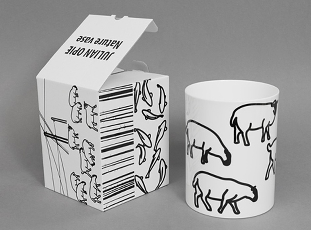 Julian Opie - Sheep vase #:98919, Design and Decorative Arts