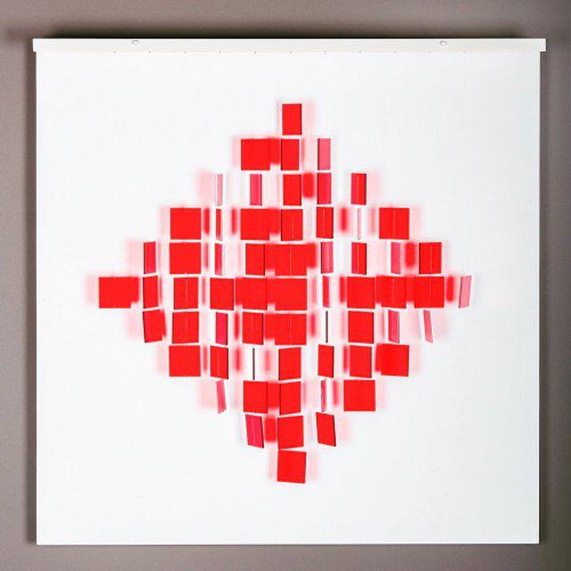 Julio Le Parc - Mobile Losange Rouge, Sculpture