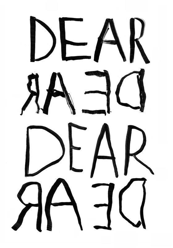 view:89602 - Karl Holmqvist, DEAR (written simultaneously with right hand I to r and left hand r to I) - 