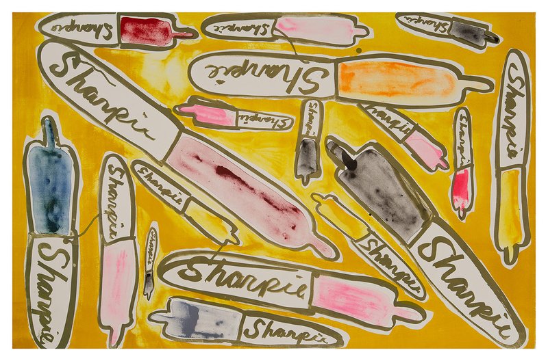 Sharpies, 2019, by Katherine Bernhardt