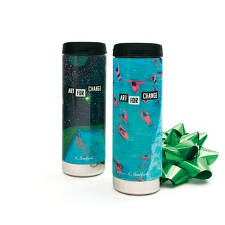 Katherine Bradford, ART FOR CHANGE x Katherine Bradford – Set of Two 16oz Reusable Bradford Bottles