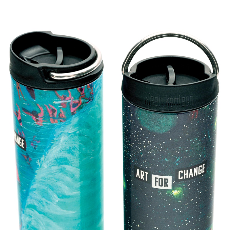 view:88151 - Katherine Bradford, ART FOR CHANGE x Katherine Bradford – Set of Two 16oz Reusable Bradford Bottles - 