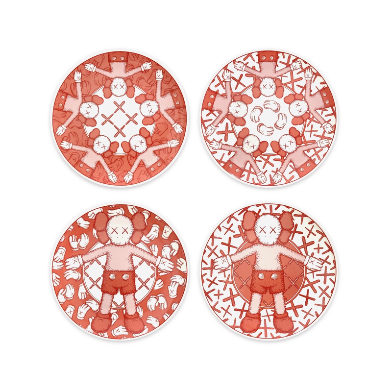 KAWS - KAWS x Qatar Plate Set (Set of 4) for Sale | Artspace